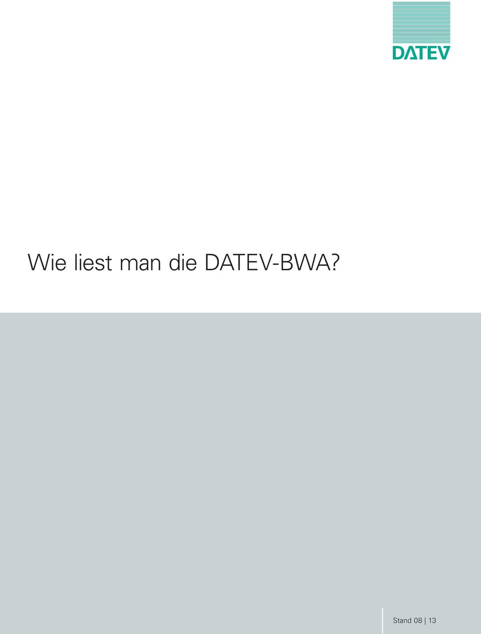 DATEV-BWA?