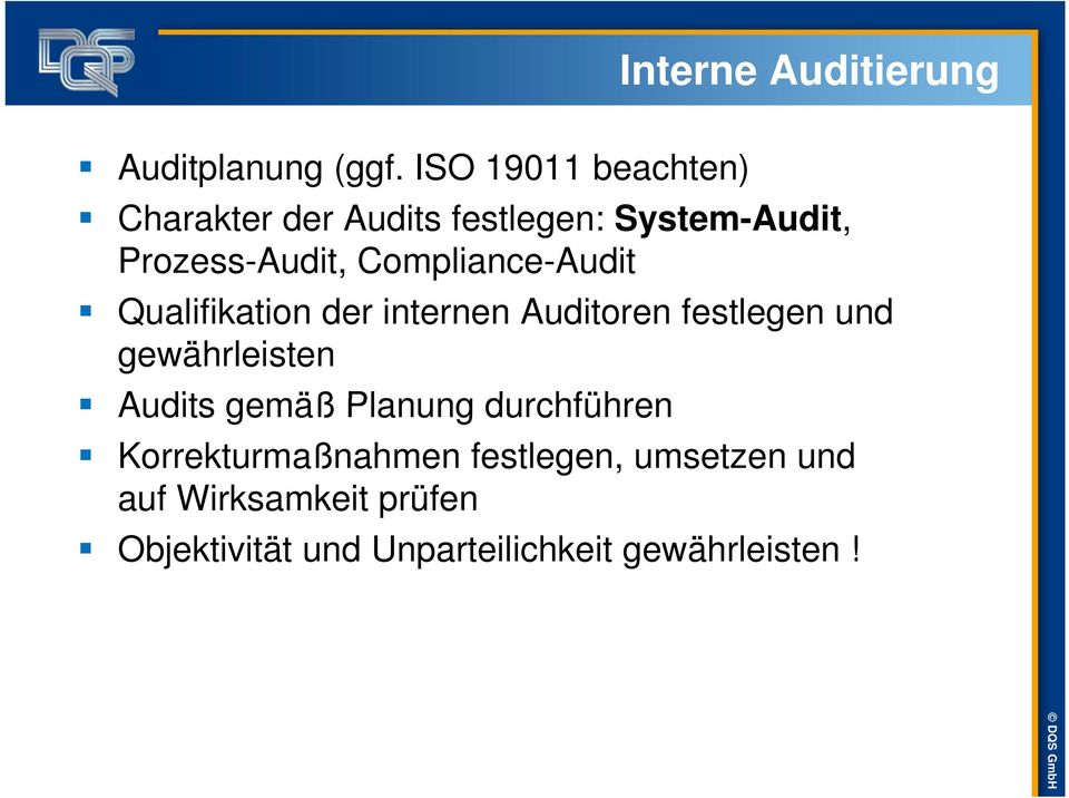 Compliance-Audit Qualifikation der internen Auditoren festlegen und gewährleisten