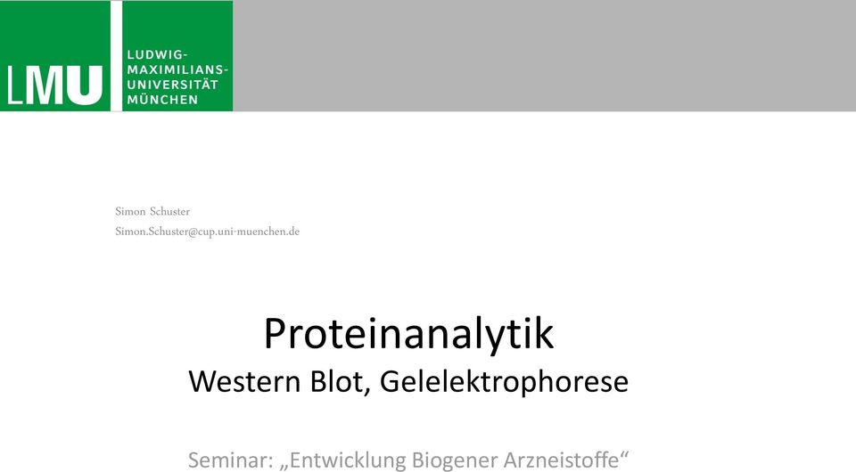 de Proteinanalytik Western Blot,