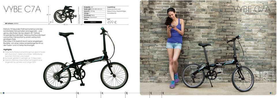 Faltrad: Anwenderfreundlichkeit, Verbraucherfreundlichkeit und echten Fahrkomfort zu einem erstaunlich günstigen Preis.