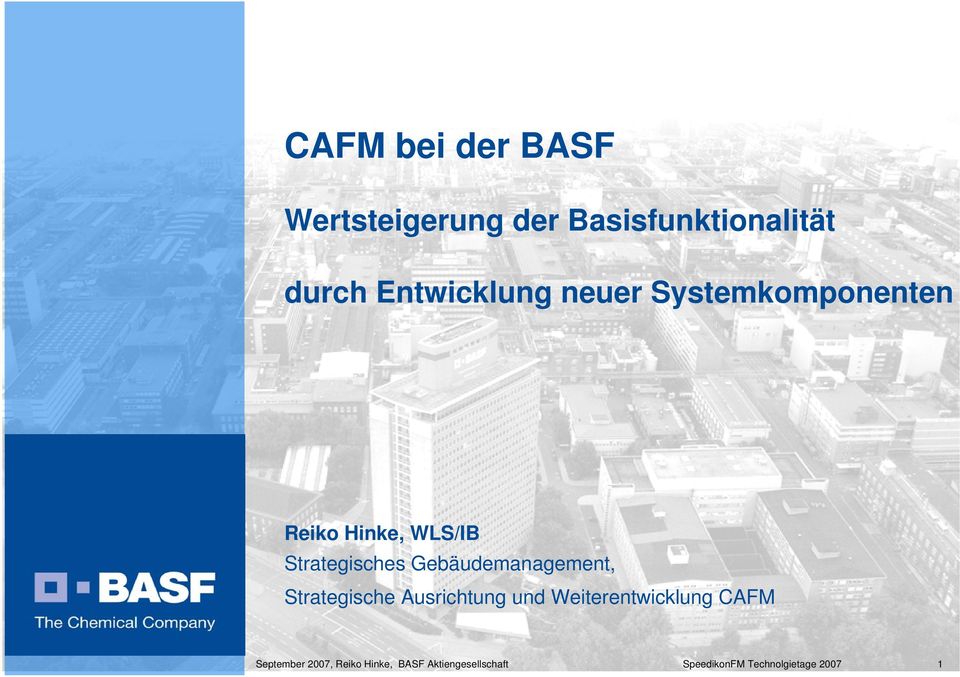 Gebäudemanagement, Strategische Ausrichtung und Weiterentwicklung CAFM
