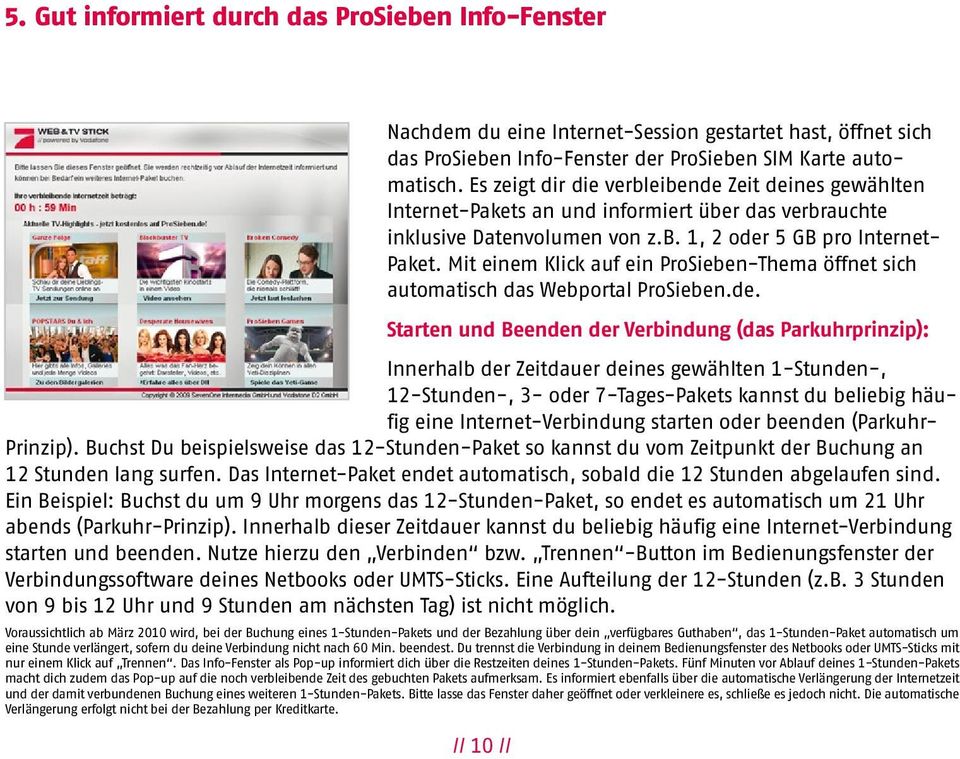 Mit einem Klick auf ein ProSieben-Thema öffnet sich automatisch das Webportal ProSieben.de.