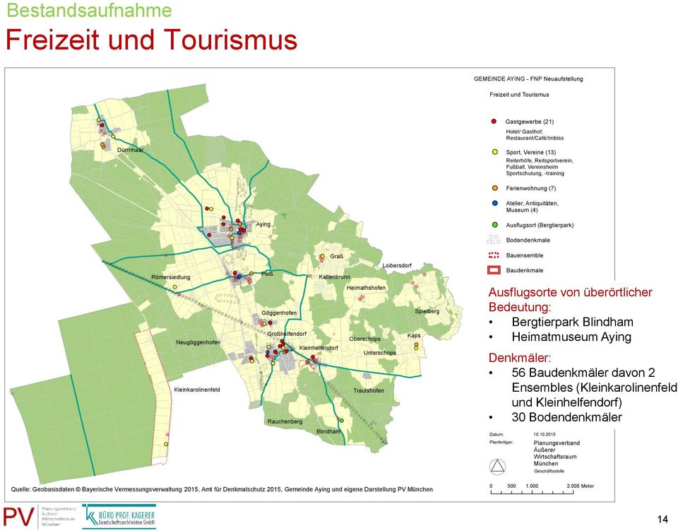 (Kleinkarolinenfeld und Kleinhelfendorf) 30 Bodendenkmäler Quelle: Geobasisdaten Bayerische