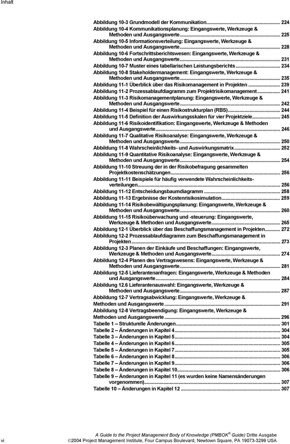 .. 228 Abbildung 10-6 Fortschrittsberichtswesen: Eingangswerte, Werkzeuge & Methoden und Ausgangswerte... 231 Abbildung 10-7 Muster eines tabellarischen Leistungsberichts.