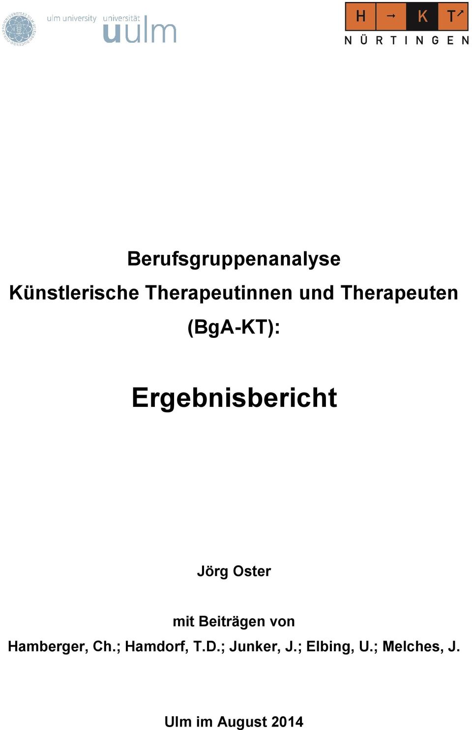 Oster mit Beiträgen von Hamberger, Ch.; Hamdorf, T.