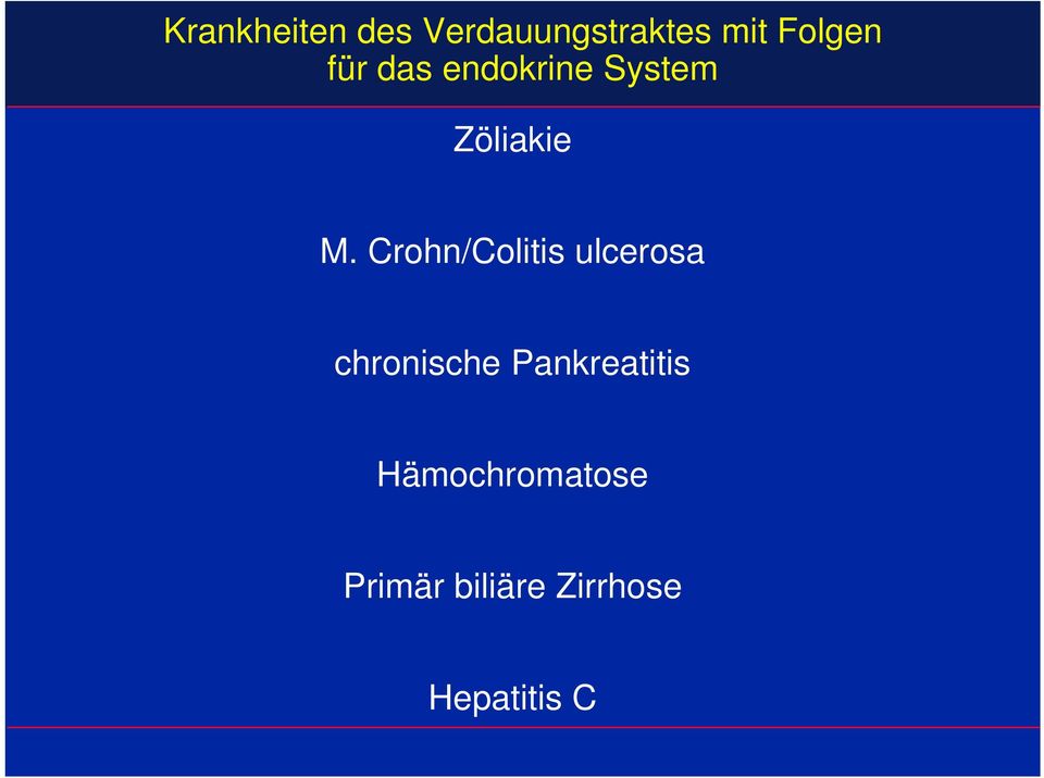 Crohn/Colitis ulcerosa chronische