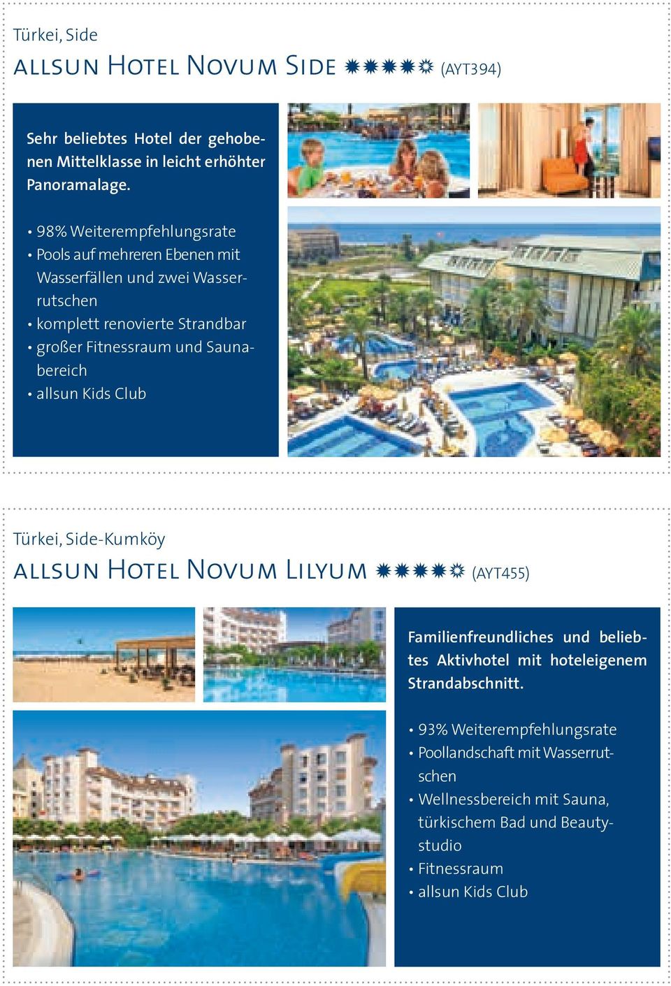 Fitnessraum und Saunabereich Türkei, Side-Kumköy allsun Hotel Novum Lilyum NNNNn (AYT455) Familienfreundliches und beliebtes Aktivhotel mit