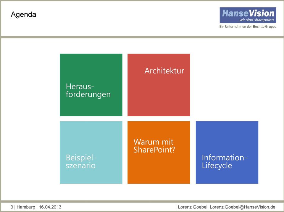 Information- Lifecycle 3 Hamburg 16.04.