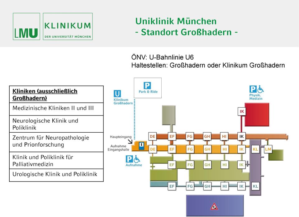 Kliniken II und III Neurologische Klinik und Poliklinik Zentrum für Neuropathologie