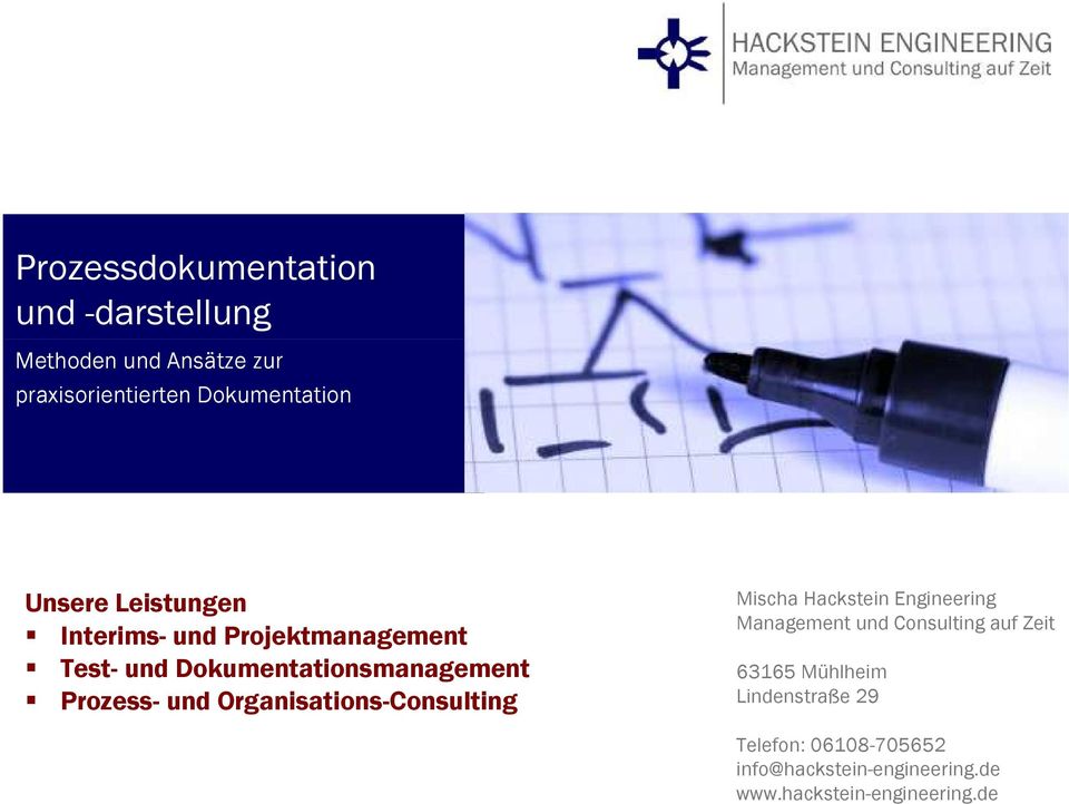 Organisations-Consulting Mischa Hackstein Engineering Management und Consulting auf Zeit 63165