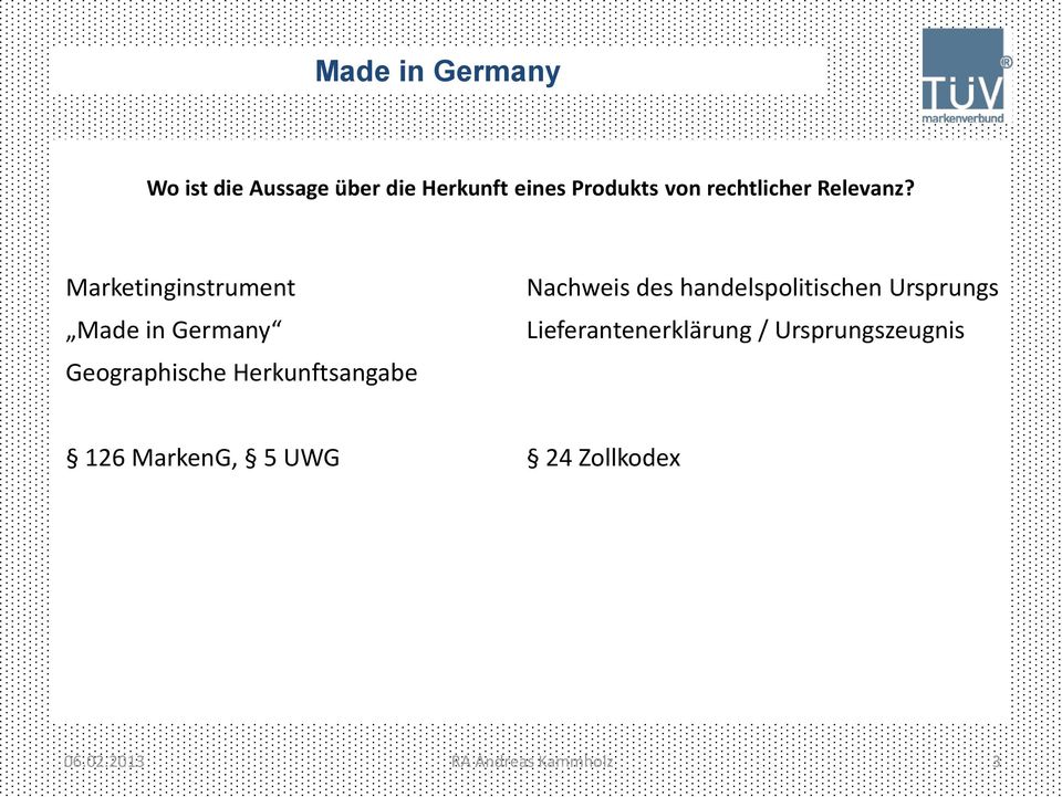 Marketinginstrument Made in Germany Geographische Herkunftsangabe