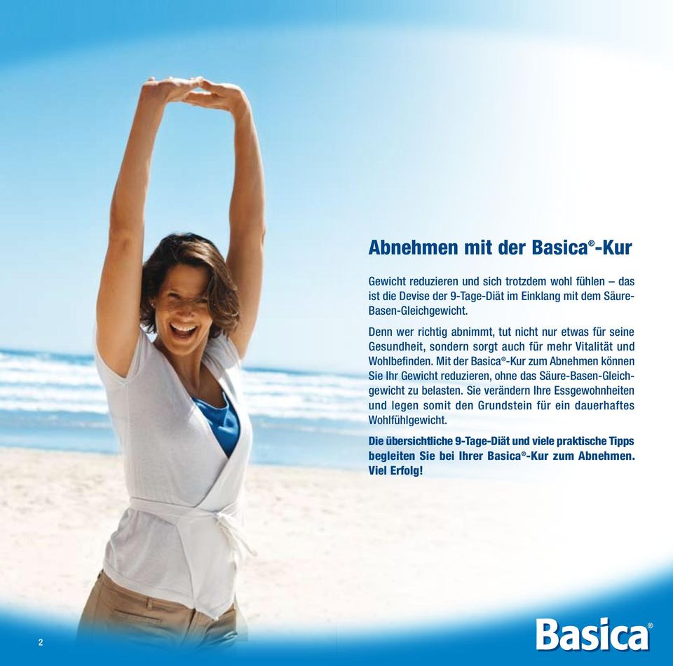 Mit der Basica -Kur zum Abnehmen können Sie Ihr Gewicht reduzieren, ohne das Säure-Basen-Gleichgewicht zu belasten.