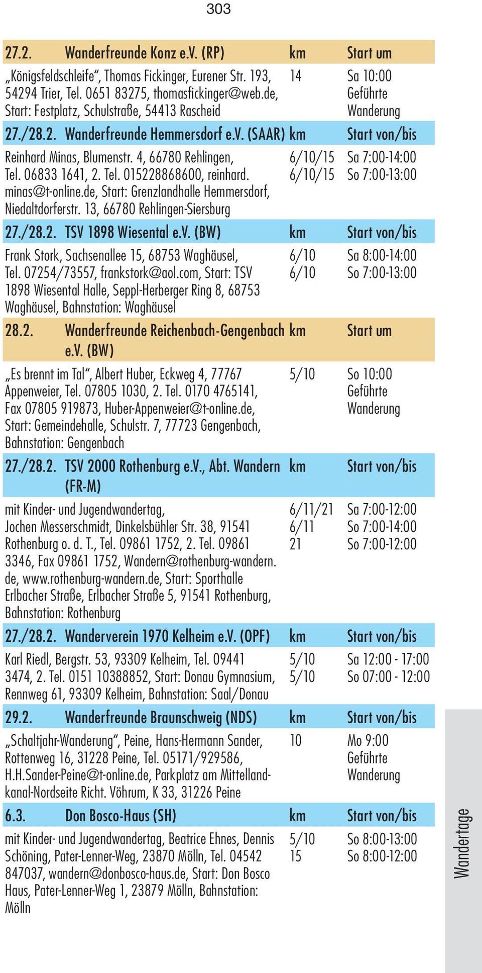 minas@t-online.de, Start: Grenzlandhalle Hemmersdorf, Niedaltdorferstr. 13, 66780 Rehlingen-Siersburg 6/10/15 6/10/15 Sa 7:00-14:00 So 7:00-13:00 27./28.2. TSV 1898 Wiesental e.v.
