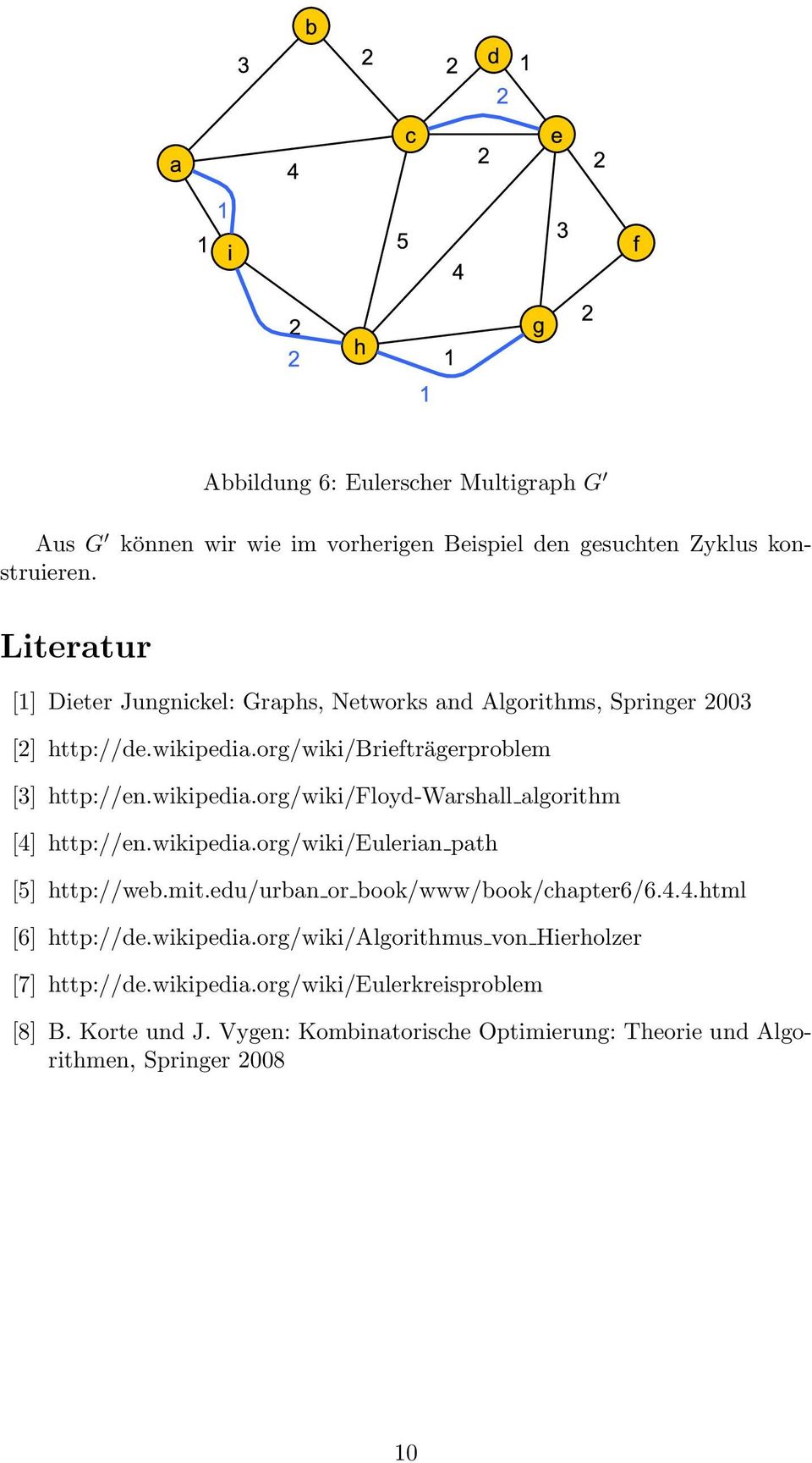 wikipedia.org/wiki/eulerian path [5] http://web.mit.edu/urban or book/www/book/chapter6/6.4.4.html [6] http://de.wikipedia.org/wiki/algorithmus von Hierholzer [7] http://de.