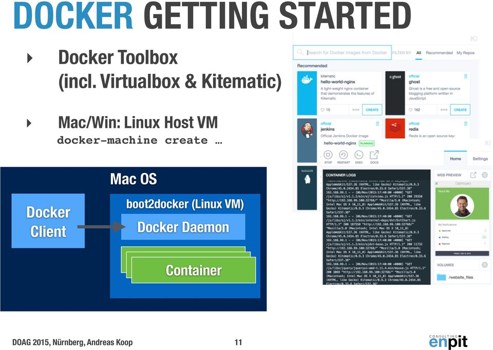 docker-machine create Mac OS Docker Client