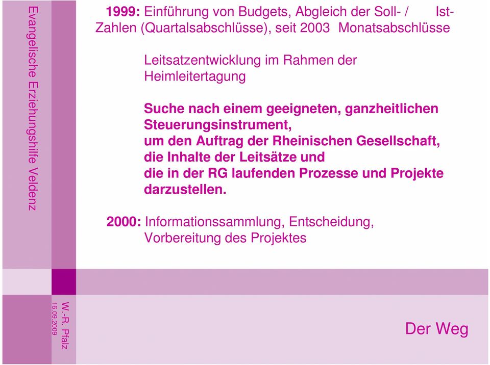 ganzheitlichen Steuerungsinstrument, um den Auftrag der Rheinischen Gesellschaft, die Inhalte der Leitsätze