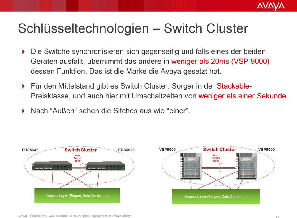 Für den Mittelstand gibt es Switch Cluster.