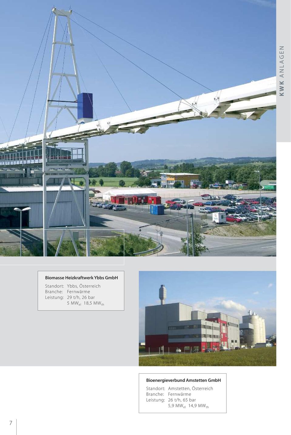 el 18,5 MW th Bioenergieverbund Amstetten GmbH Standort: