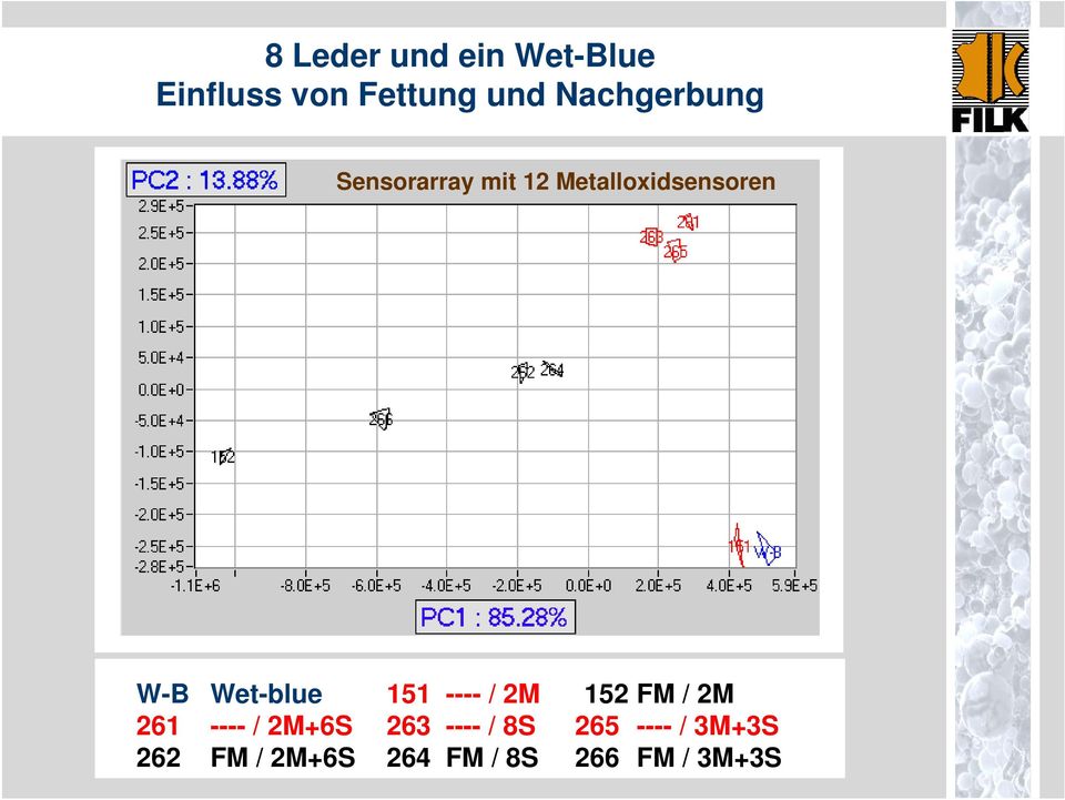 Wet-blue 151 ---- / 2M 152 FM / 2M 261 ---- / 2M+6S 263