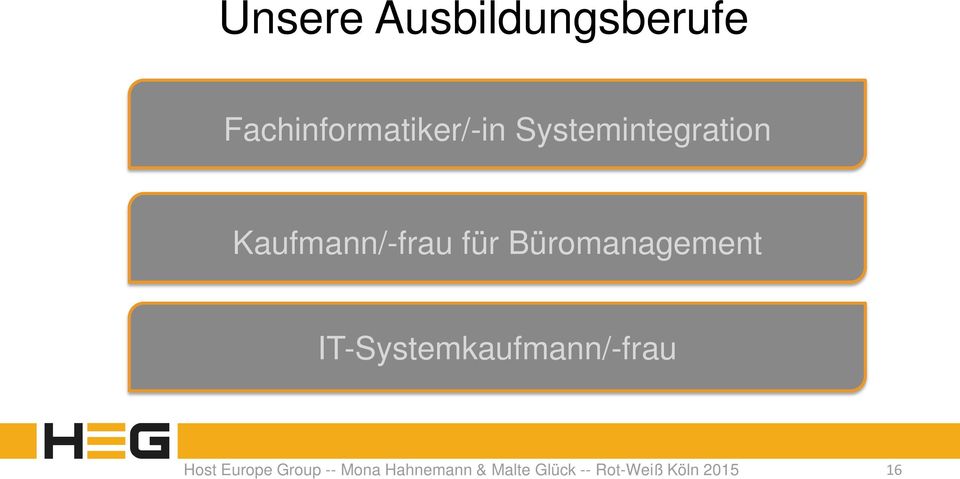 Büromanagement IT-Systemkaufmann/-frau Host