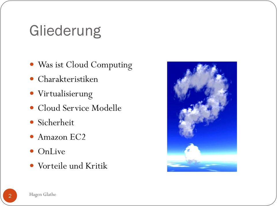 Cloud Service Modelle Sicherheit