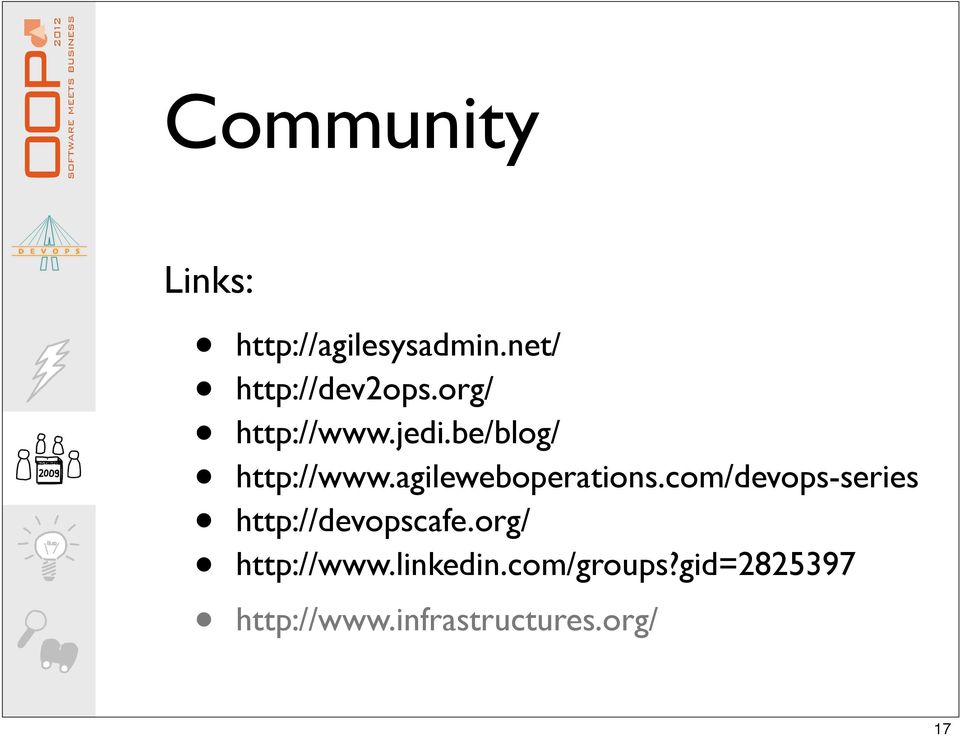 agileweboperations.com/devops-series http://devopscafe.