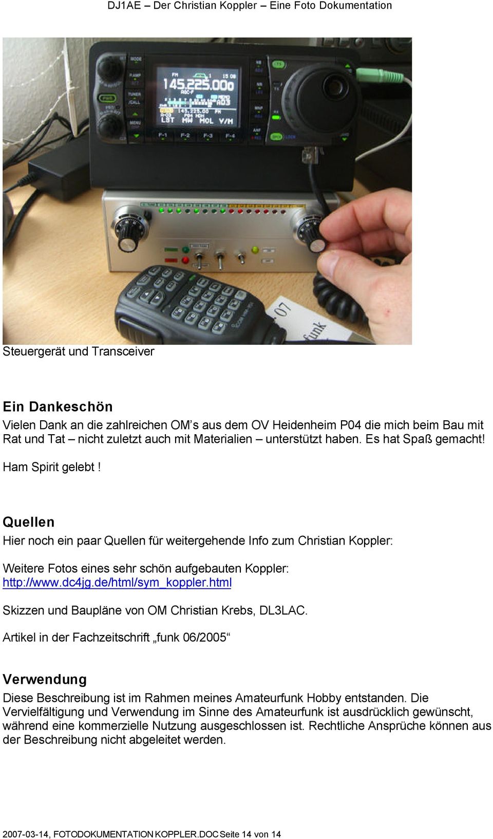 de/html/sym_koppler.html Skizzen und Baupläne von OM Christian Krebs, DL3LAC.