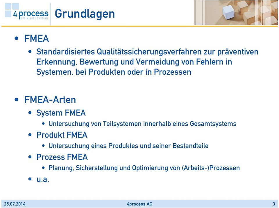 Untersuchung von Teilsystemen innerhalb eines Gesamtsystems Produkt FMEA Untersuchung eines