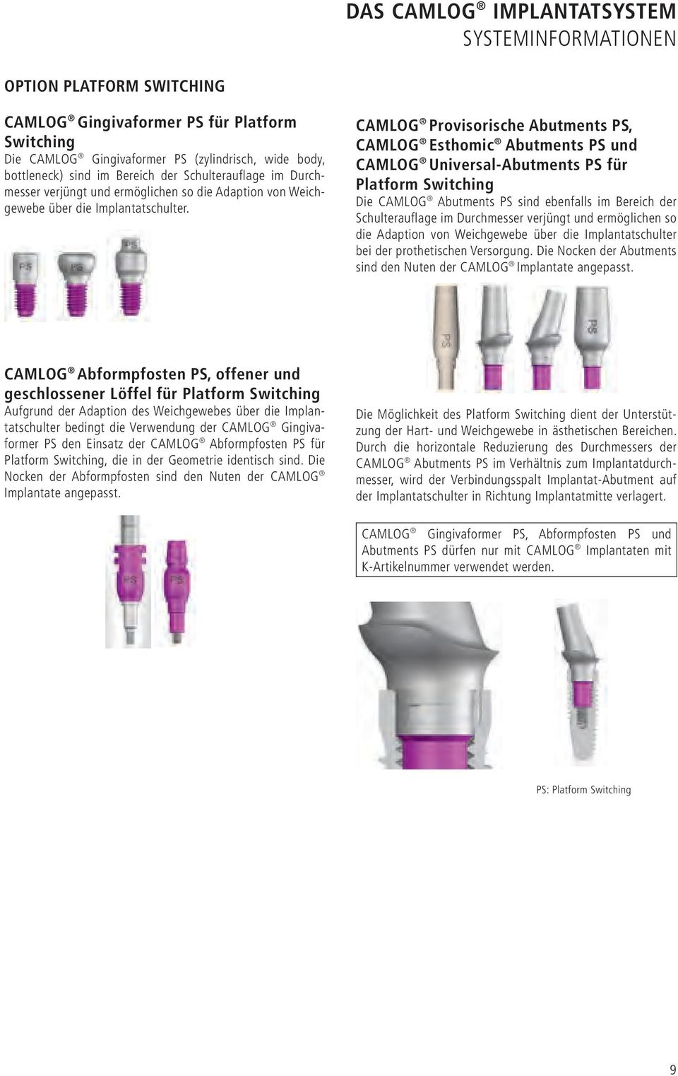Camlog Implantatsystem Produktkatalog 2015 Deutschland Produkt Katalog Pdf Free Download