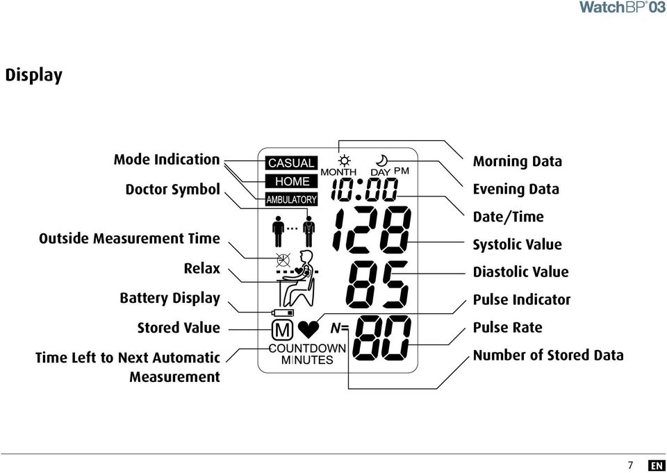 Measurement Morning Data Evening Data Date/Time Systolic Value