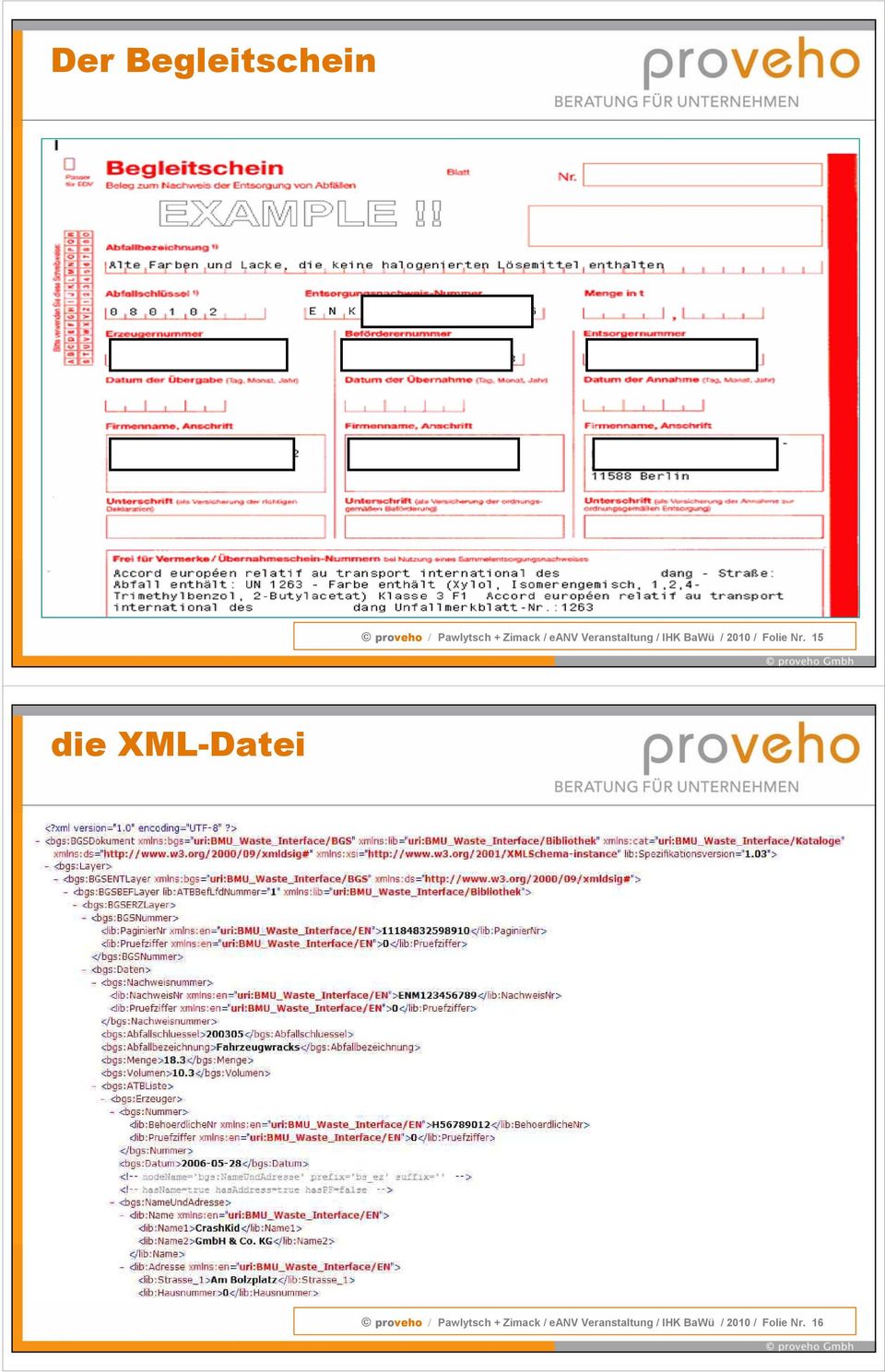 15 die XML-Datei proveho / Pawlytsch + Zimack / 