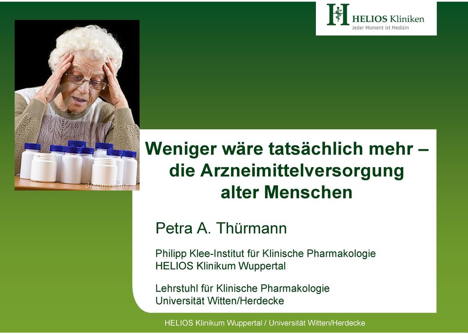 Thürmann Philipp Klee-Institut für Klinische Pharmakologie HELIOS