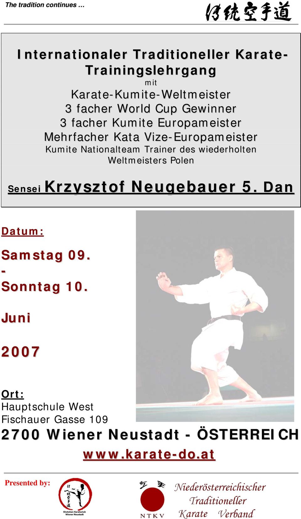 Nationalteam Trainer des wiederholten Weltmeisters Polen Sensei Krzysztof Neugebauer 5.