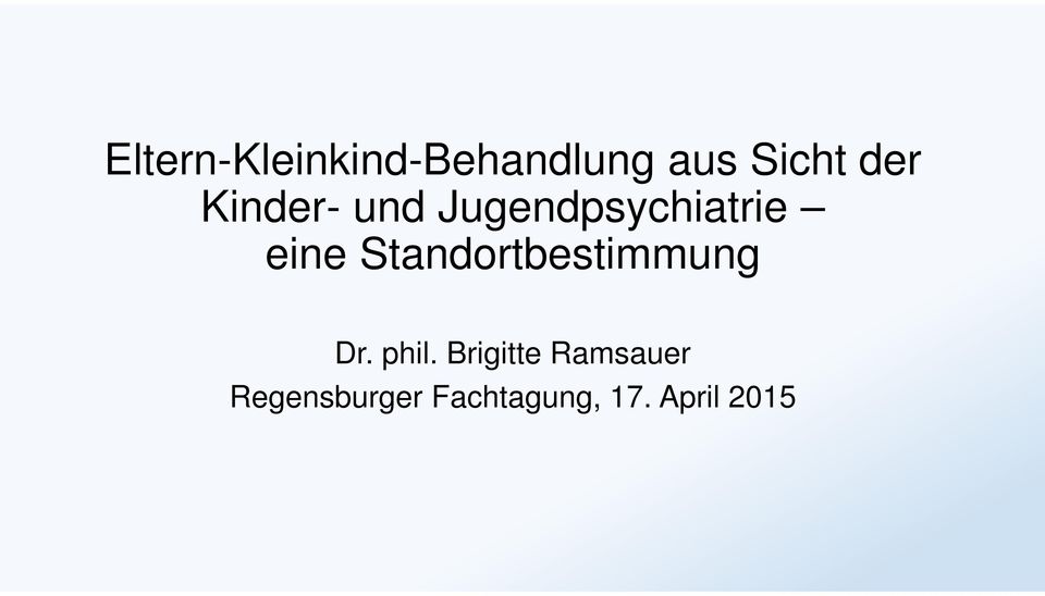 Standortbestimmung Dr. phil.