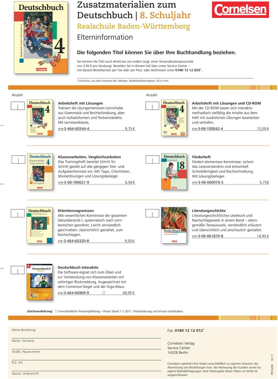 CD-ROM 978-3-06-100042-4 13,50 Klassenarbeiten, Vergleichsarbeiten