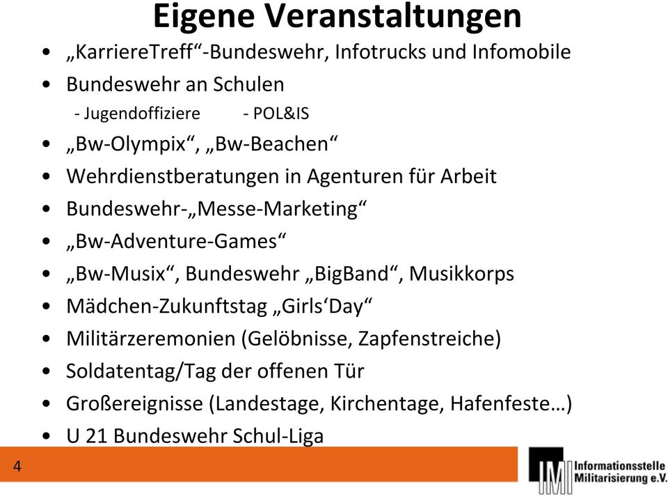 Bw-Adventure-Games Bw-Musix, Bundeswehr BigBand, Musikkorps Mädchen-Zukunftstag Girls Day Militärzeremonien