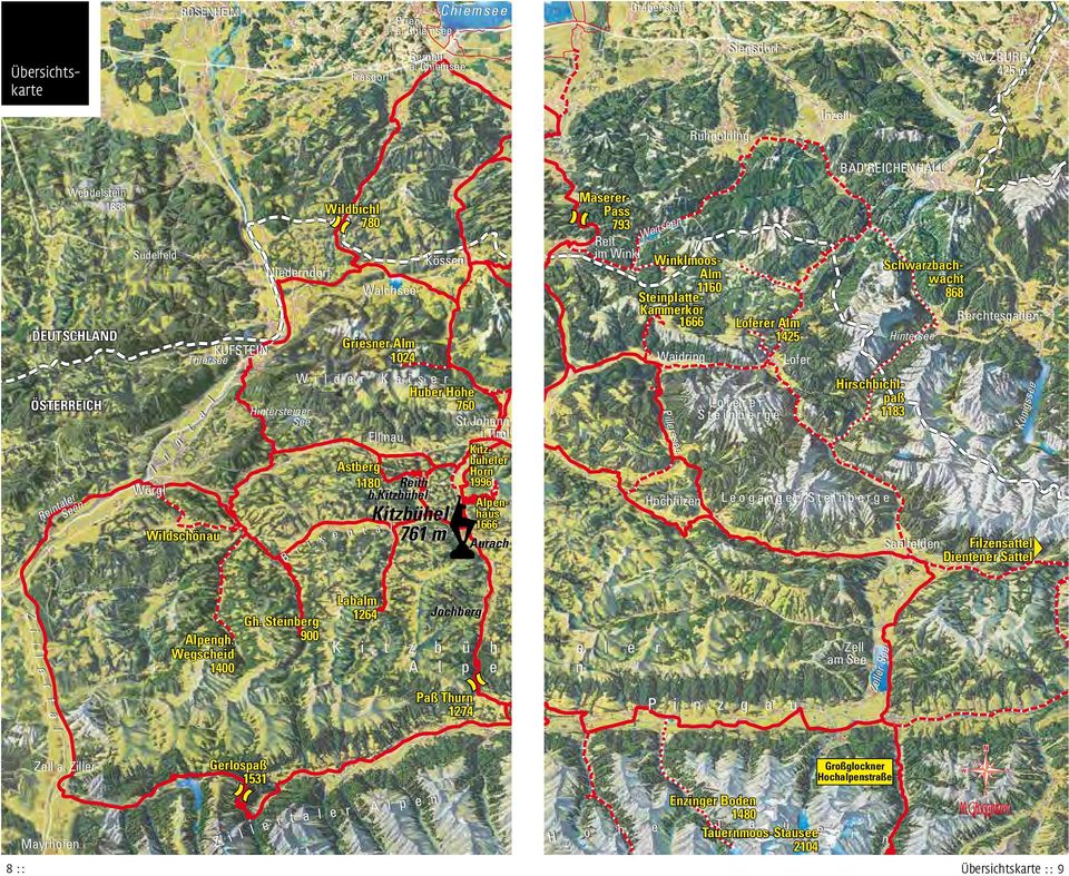 Chiemsee Frasdorf Frasdorf Grabenstätt Grabenstätt Siegsdorf Siegsdorf SALZBURG SALZBURG 425 m 425 m Ruhpolding Ruhpolding Inzell Inzell DEUTSCHLAND DEUTSCHLAND ÖSTERREICH ÖSTERREICH Pillerssee