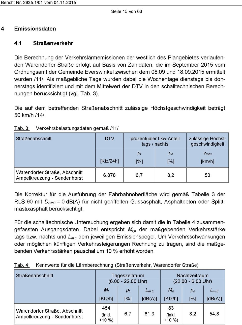 Gemeinde Everswinkel zwischen dem 08.09 und 18.09.2015 ermittelt wurden /11/.