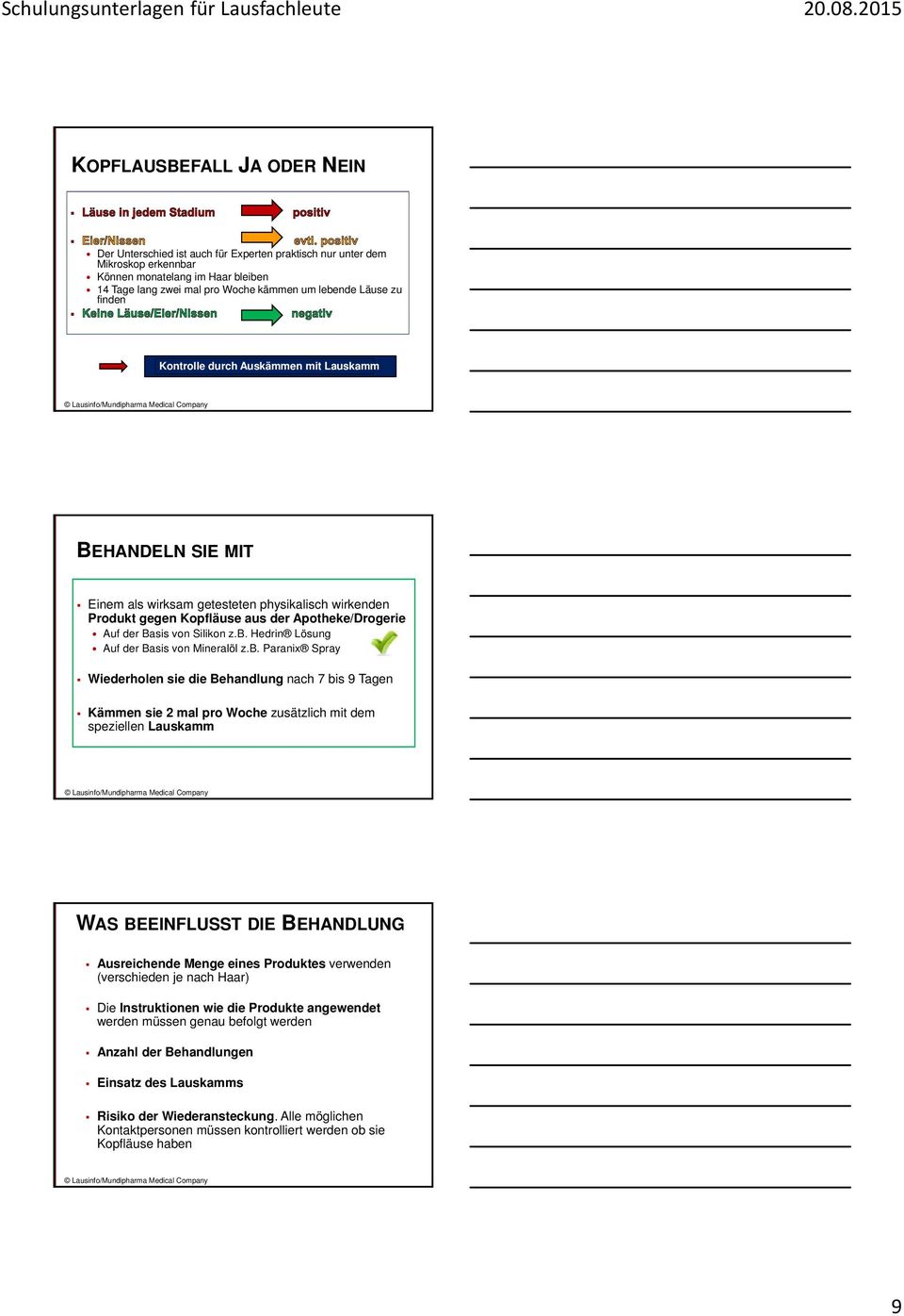 Hedrin Lösung Auf der Basis von Mineralöl z.b.