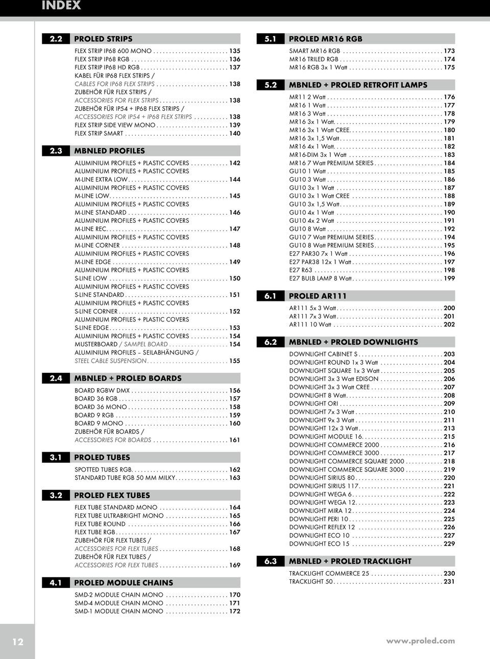 ..140 2.3 MBNLED PROFILES ALUMINIUM PROFILES + PLASTIC COVERS...142 ALUMINIUM PROFILES + PLASTIC COVERS M-LINE EXTRA LOW...144 ALUMINIUM PROFILES + PLASTIC COVERS M-LINE LOW.