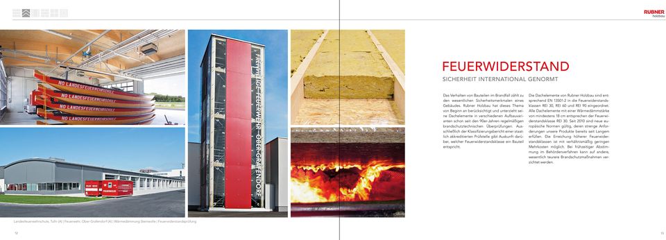 Überprüfungen. Ausschließlich der Klassifizierungsbericht einer staatlich akkreditierten Prüfstelle gibt Auskunft darüber, welcher Feuerwiderstandsklasse ein Bauteil entspricht.