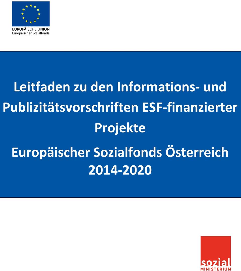 ESF-finanzierter Projekte
