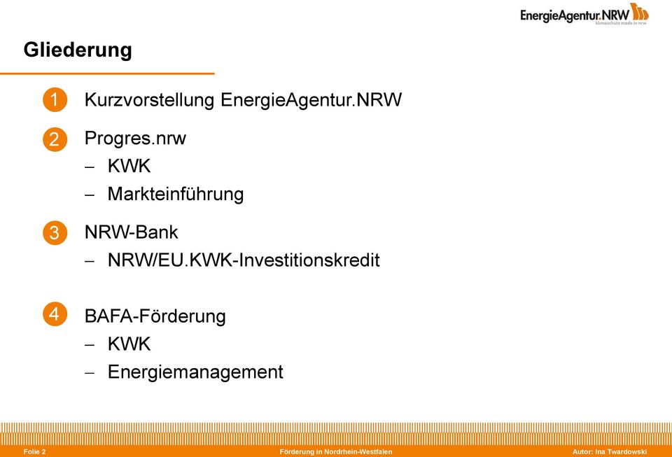 nrw KWK Markteinführung NRW-Bank NRW/EU.