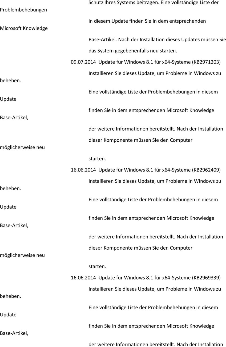 Update Base-Artikel, Installieren Sie dieses Update, um Probleme in Windows zu Eine vollständige Liste der Problembehebungen in diesem finden Sie in dem entsprechenden Microsoft Knowledge der weitere