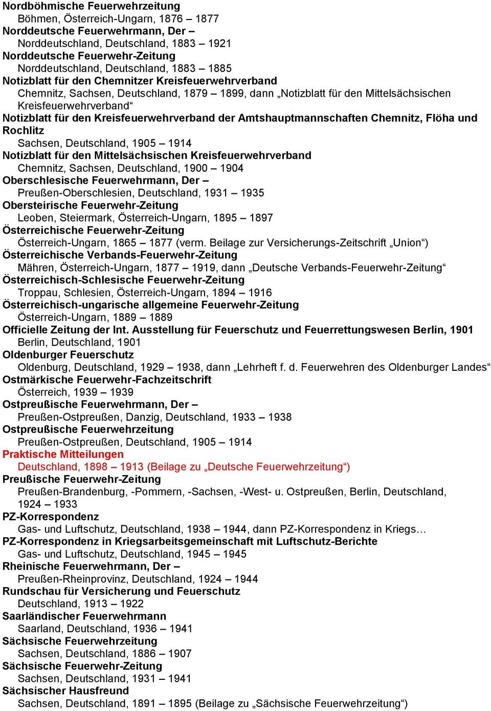 den Kreisfeuerwehrverband der Amtshauptmannschaften Chemnitz, Flöha und Rochlitz Sachsen, Deutschland, 1905 1914 Notizblatt für den Mittelsächsischen Kreisfeuerwehrverband Chemnitz, Sachsen,