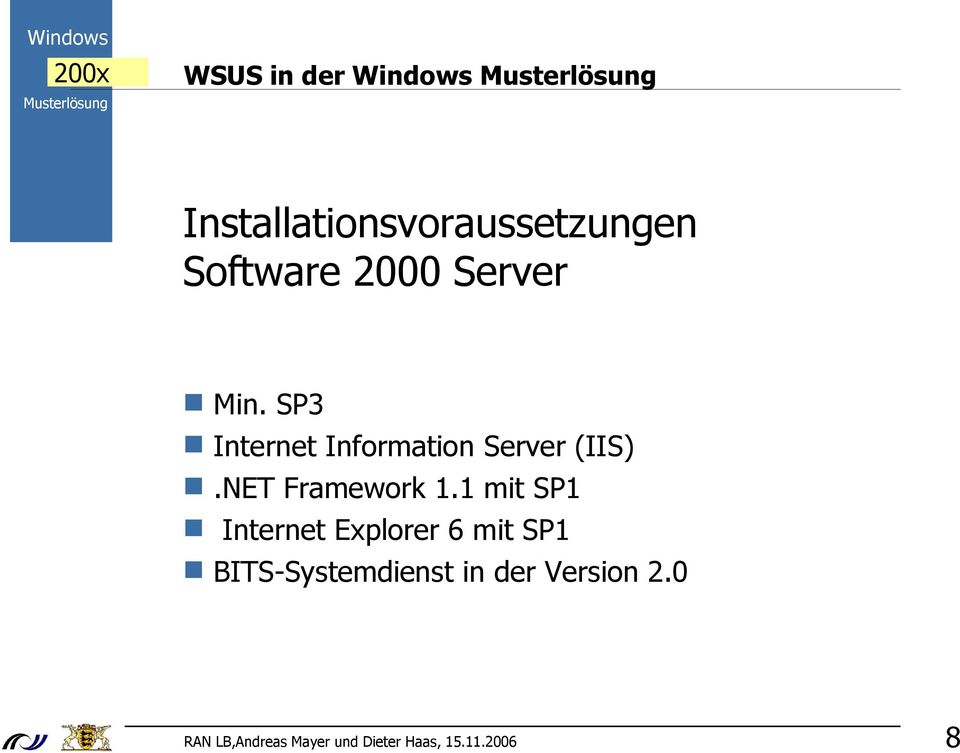 SP3 Internet Information Server (IIS).