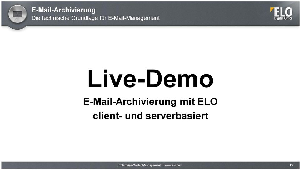 E-Mail-Management Live-Demo