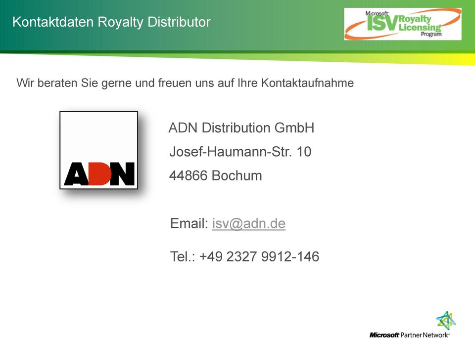 ADN Distribution GmbH Josef-Haumann-Str.