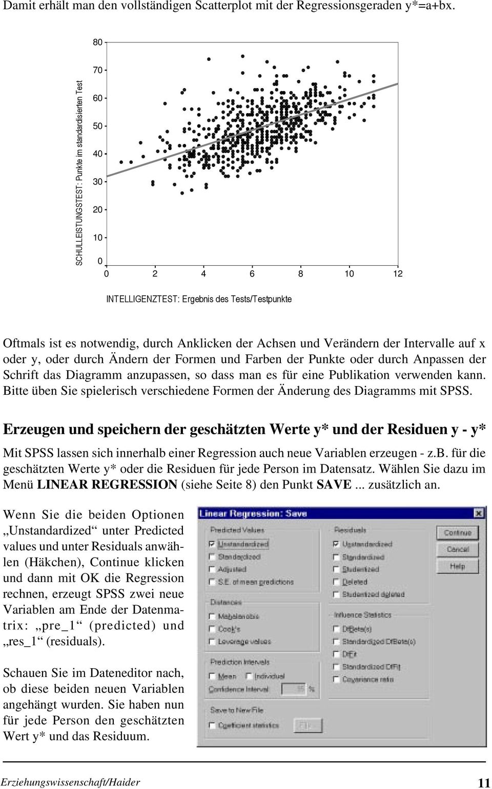 Intervalle auf x oder, oder durch Ändern der Formen und Farben der Punkte oder durch Anpassen der Schrift das Diagramm anzupassen, so dass man es für eine Publikation verwenden kann.