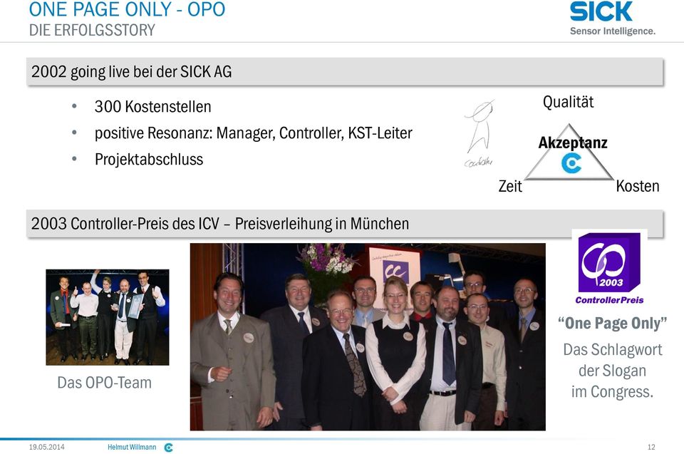 Controller-Preis des ICV Preisverleihung in München Zeit Qualität Akzeptanz